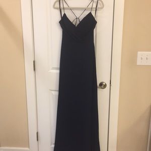 Navy long dress